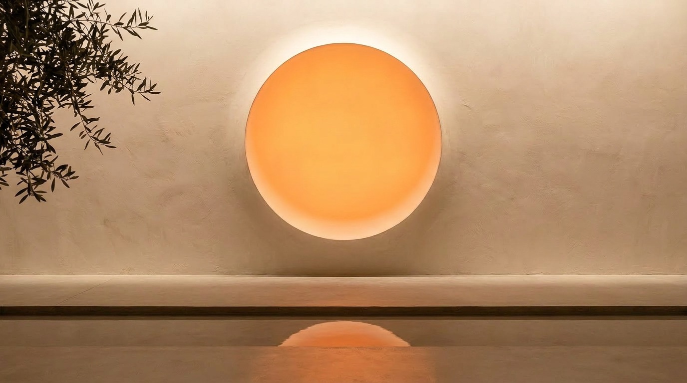 Sun state, the warm front-washed disc reads as a smooth golden hour sun